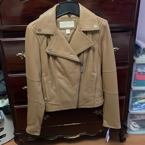 Michael Kors Leather Jacket - Picture 1 of 3